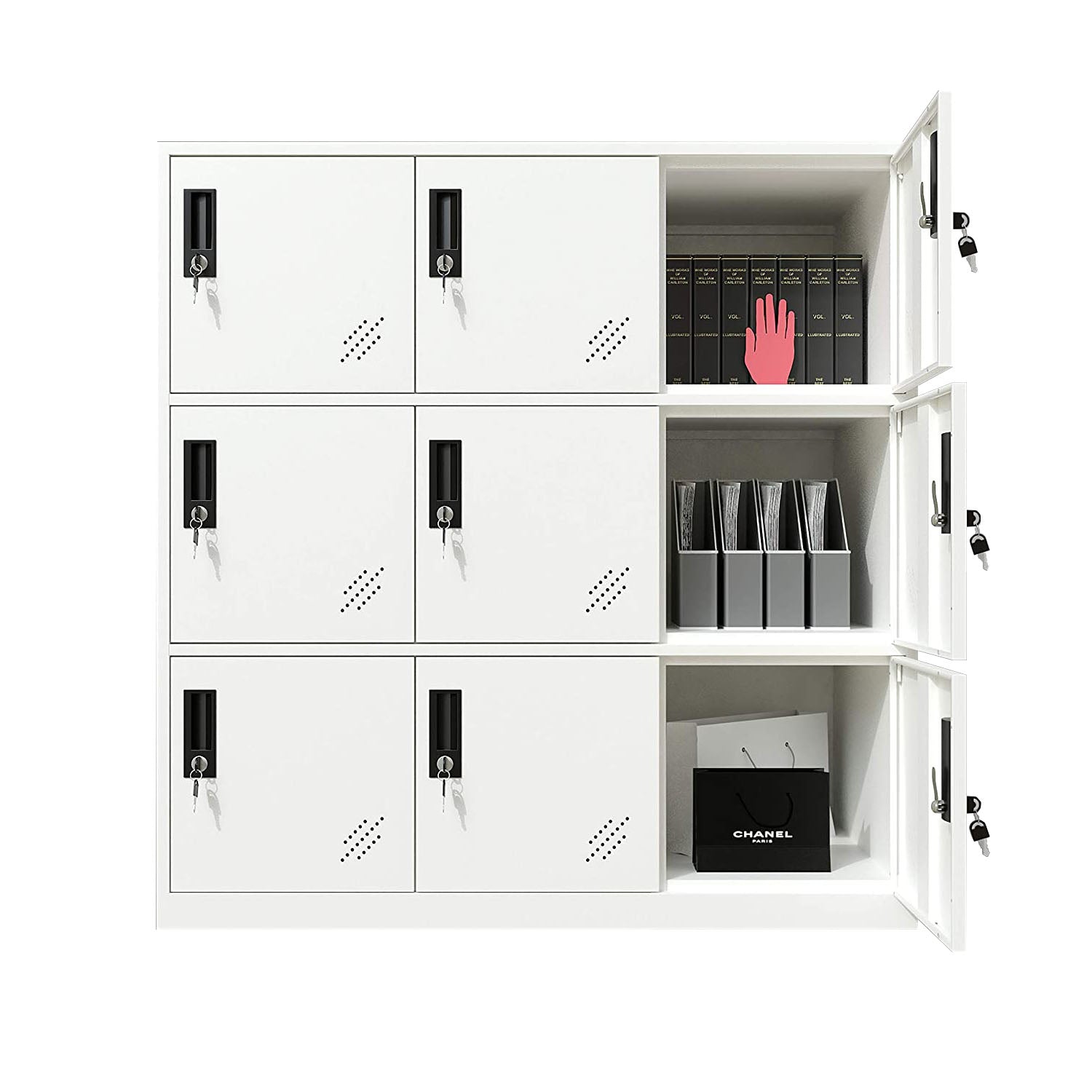 MECOLOR school and Home Locker Organizer Storage for Kids