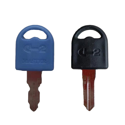 Master key and blank key for Mecolor locker