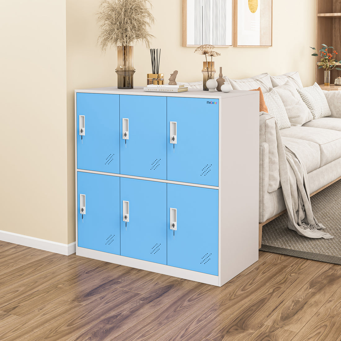 Metal storage cabinet