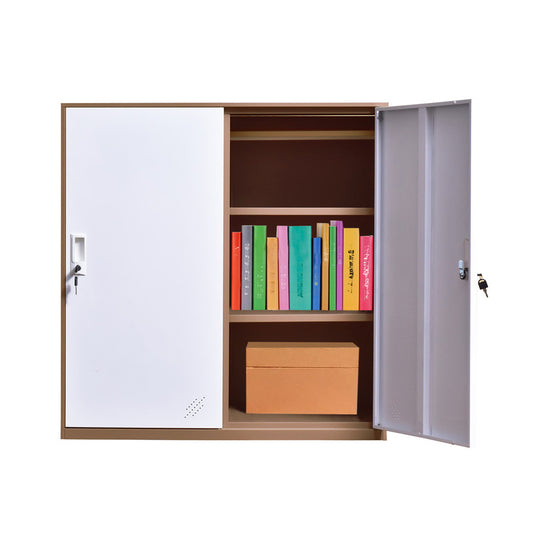 Mecolor 2 Door Armorie Wardrobe Closet Storage Cabinet with Doors and Shelves Curio Cabinet Entryway Cabinet