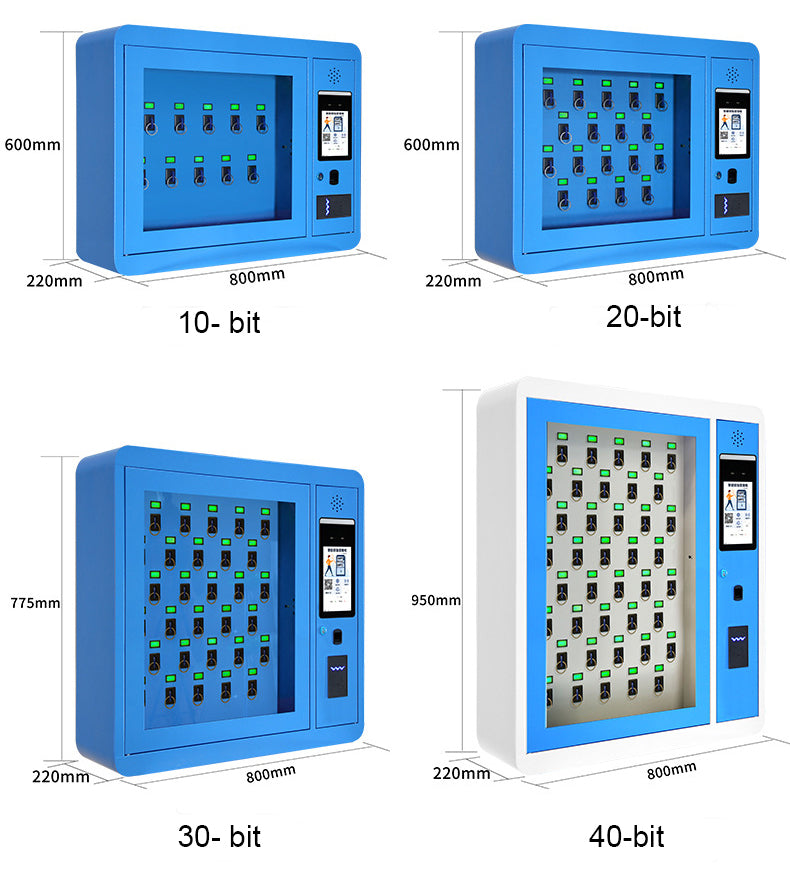 RFID Intelligent Key Cabinet Fingerprint Password Wall-mounted Key Management Storage Locker Key Smart Key Management Cabinet 20 slots