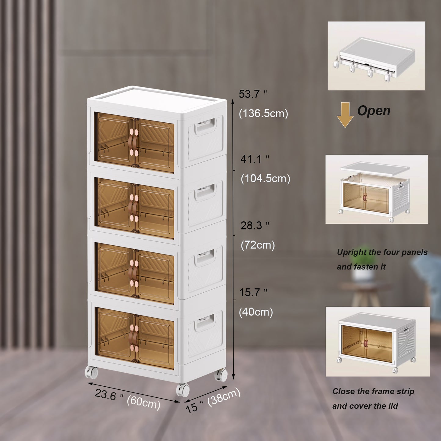 Organisateurs de salle de bain et bacs de rangement avec couvercles, conteneurs de rangement pour placard, couvertures, jouets, serviettes