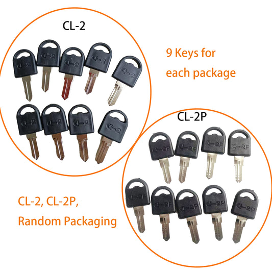 CL-2，CL-2P, Blank Key for 4D 6D 9D ( 9 keys Each Package ,random packaging)