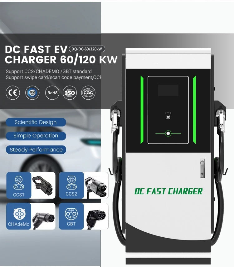 200kw 180kw 120kw 150kw 100kw commercial dc fast ev charger Professional Intelligent Car Charging Piles for electric bus CHAdeMO