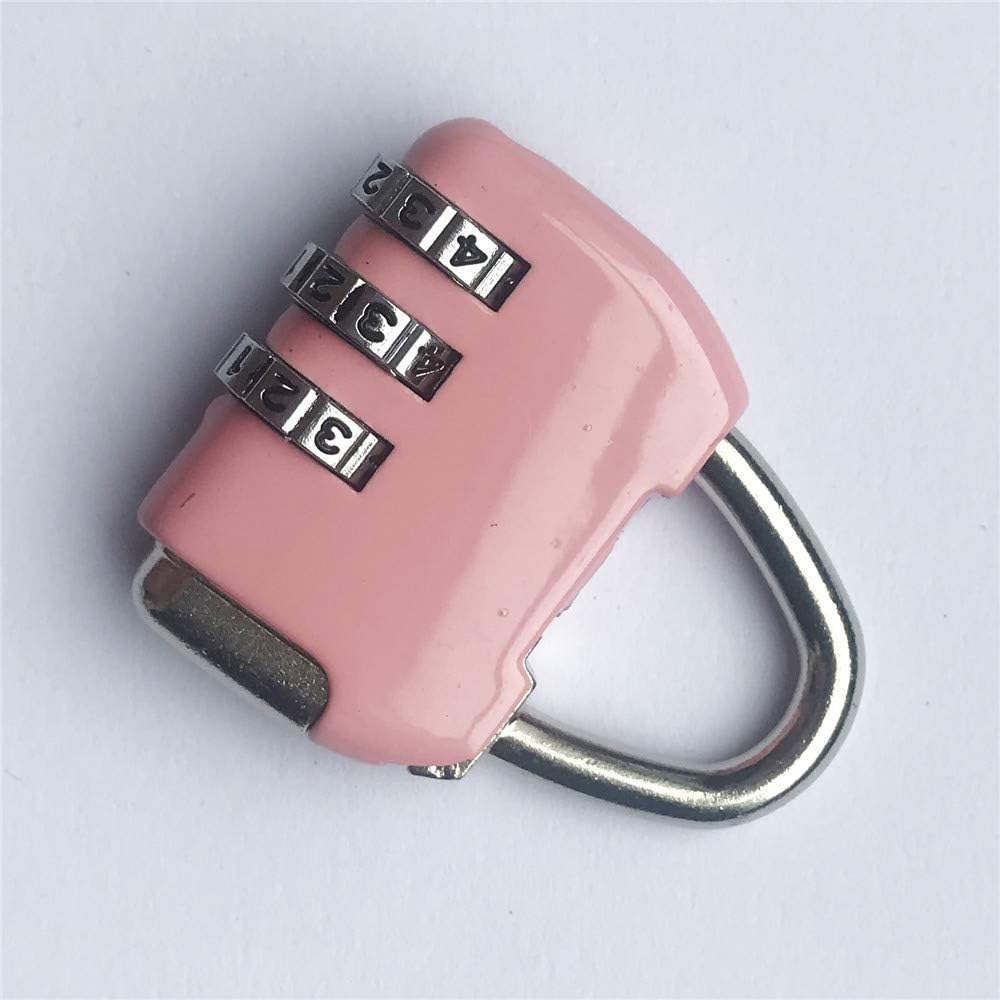 Pink Color Mini Size Mechanical Coded Lock Match Metal Office Storage Locker 3 pcs Each Boxes