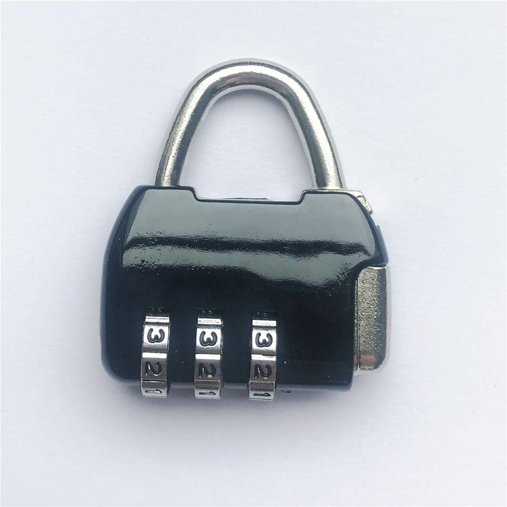 Black Color Mini Size Mechanical Coded Lock Match Metal Office Storage Locker 3 pcs Each package