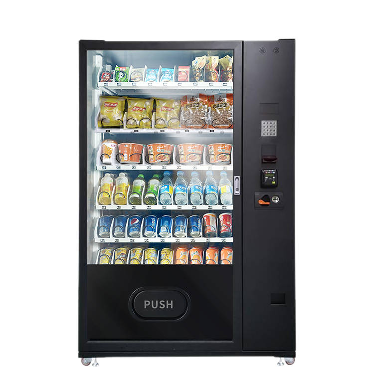 Smart vending machine for snacks and drinks