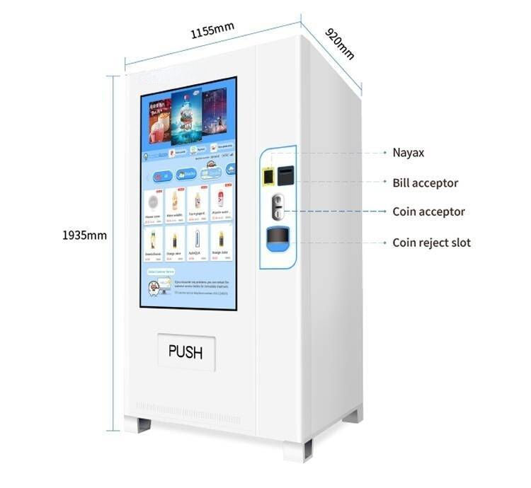 Hot sales automatic sales machine snack beverage digital vending machine