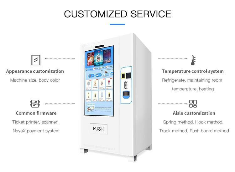 Hot sales automatic sales machine snack beverage digital vending machine