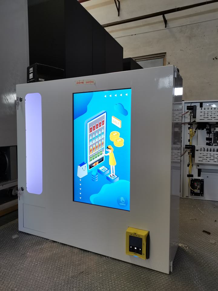 Small wall-mounted smart vending machine with 22 inch touch screen