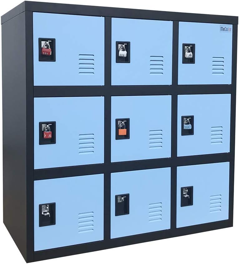 Pink Color Mini Size Mechanical Coded Lock Match Metal Office Storage Locker 3 pcs Each Boxes